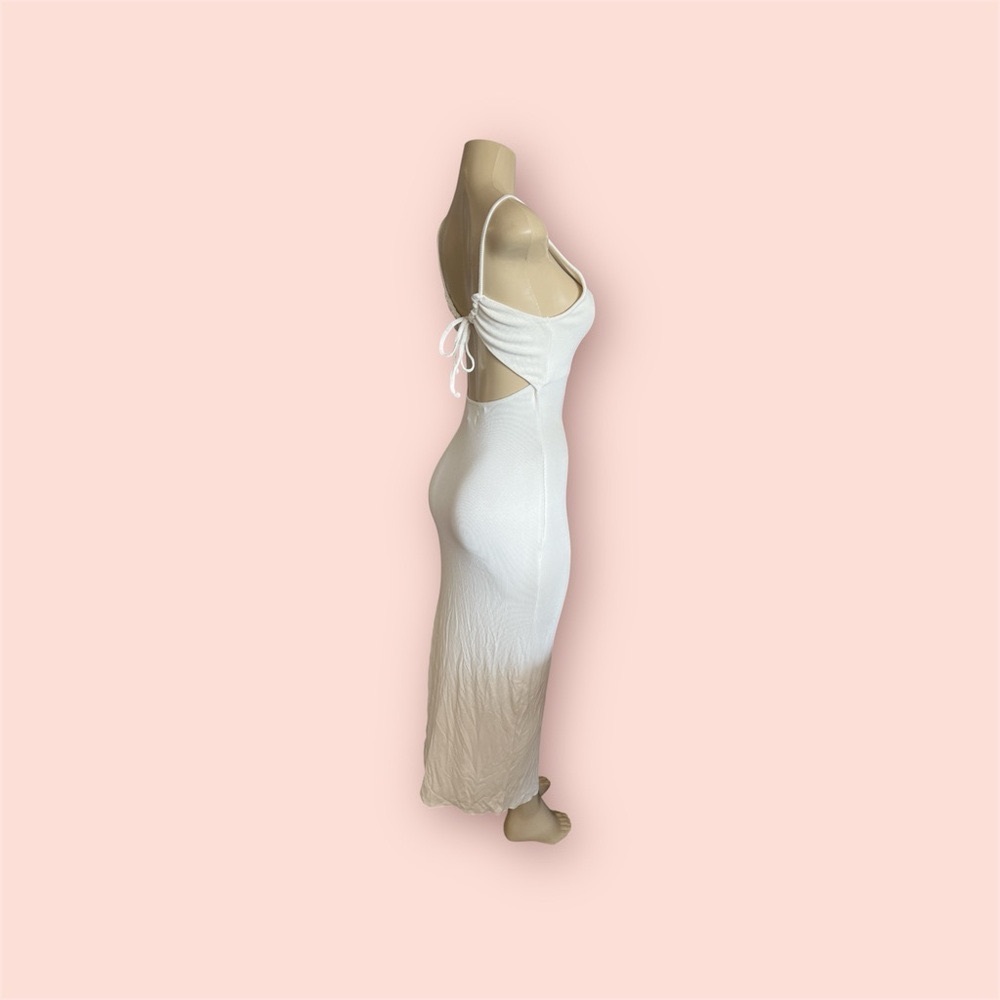 L*Space Ribbed Open Tie-Back Maxi Dress NWOT